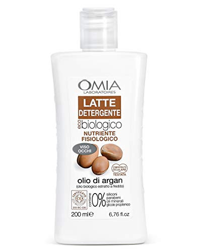 Omia Latte Detergente Viso Ecobio Olio di Argan - 200 Ml
