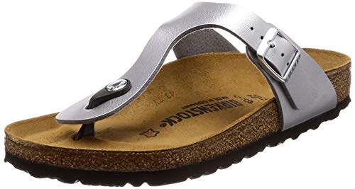 Birkenstock Gizeh BS Infradito Donna, Argento (Silber), 39 (Normale)