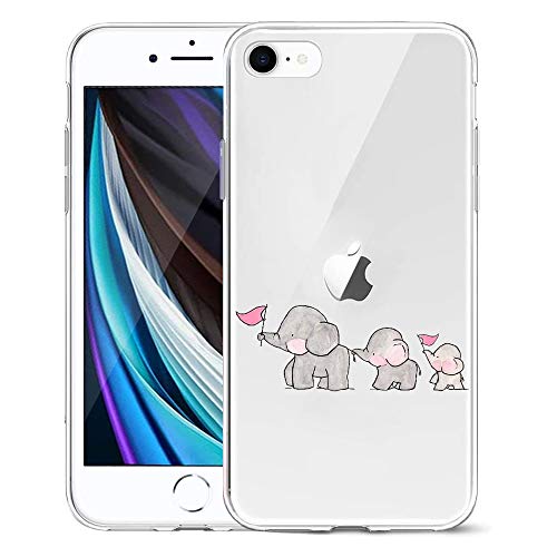 Oihxse Compatibile per Cover iPhone X/XS Trasparente Silicone Ultra Slim Custodia Antiurto No-Slip Anti-Graffio Morbido Design Sottile Resistente in Silicone Custodia Protettiva (YQ1)