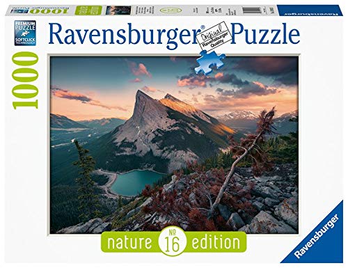 Ravensburger Puzzle- Tramonto in Montagna Puzzle da Adulti, Multicolore, 1000 Pezzi, 15011