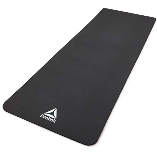 Reebok Training Mat, Tappetino da Allenamento Unisex – Adulto, Nero, 7 mm