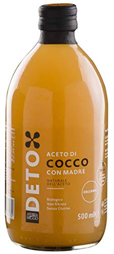 Aceto di Cocco Biologico con Madre Non Filtrato Deto Andrea Milano - 500 ml