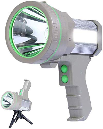 AF-WAN Torcia Lanterna LED Ricaricabile 5000 Lu ,Impermeabile Luce LED Torcia 9000 mAh Super LED Luminoso Searchlight Spotlight Torcia Portatile Tattica Lampada [Classe di efficienza energetica A]