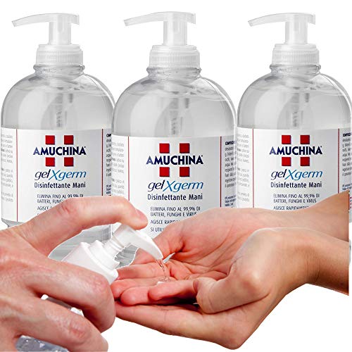CUBEX PROFESSIONAL AMUCHINA gel igienizzante mani 500 ml disinfettante 3PZ