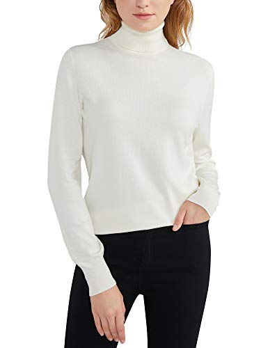 Woolen Bloom Maglione Donna Collo Alto Sweatshirt Maglia Polo Collo Manica Lunga Maglia Pullover Casual Maglieria Felpa Autunno Invernali Primavera