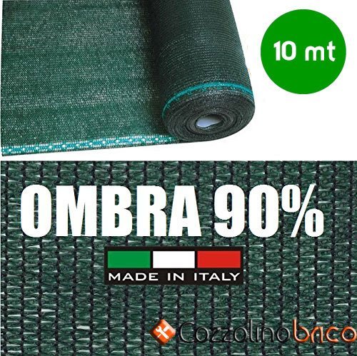 ROTOLO 10mt TELONE OMBREGGIANTE FRANGIVISTA VERDE - H 100 - PER RETE METALLICA