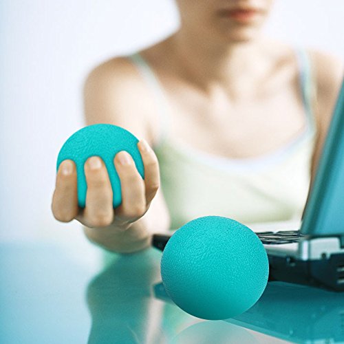 Silicone stress Ball grip Hand Therapy Exercise Ball sollievo rinforzante palla per esercizi(Green)
