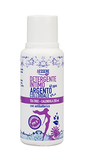 Aessere Argento Colloidale Plus Detergente Intimo, 250 ml Tea Tree, Calendula 40 Ppm