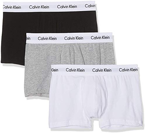 Calvin Klein Uomo - Boxer aderenti in confezione da 3 vita media - Cotton Stretch, Multicolore, XL