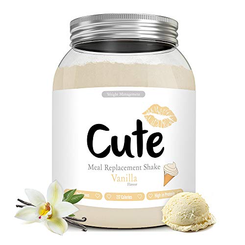 Cute Nutrition Shake Alla Vaniglia Sostitutivi del Pasto per la Perdita e Controllo di Peso Bevanda Dietetica Dimagranti per Donne 500g