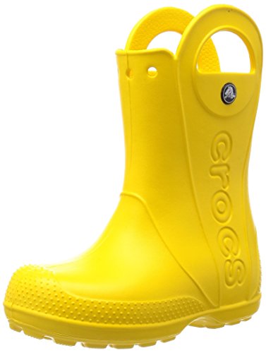 Crocs Handle It Rain Boot K, Stivali di Gomma Unisex-Bambini, Giallo Yellow 014, 27/28 EU