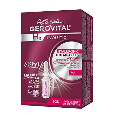 Gerovital H3 Evolution - Fiale con Acido Ialuronico 5% - Tipo di pelle: Per tutti i tipi di pelle (10 fiale x 2 ml)