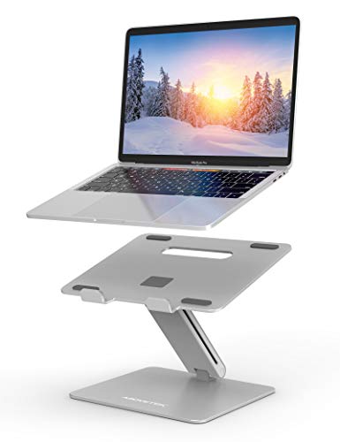 AboveTEK Supporto per Computer Portatile con Montante Regolabile, Tavolino Compatibile con Mac/MacBook Pro/Air/Notebook, fino a 17”, Sostiene fino a 20 kg