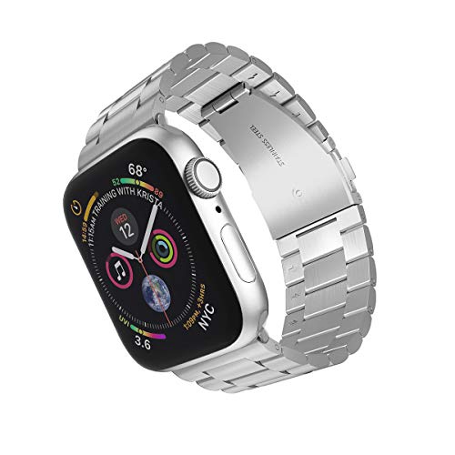 ARTCHE Cinturino per Apple Watch, 40mm 38mm Cinturino in Acciaio Inossidabile Compatibile con iWatch, Cinturini per Apple Watch Serie SE 6 5 4 3 2 1, Argento