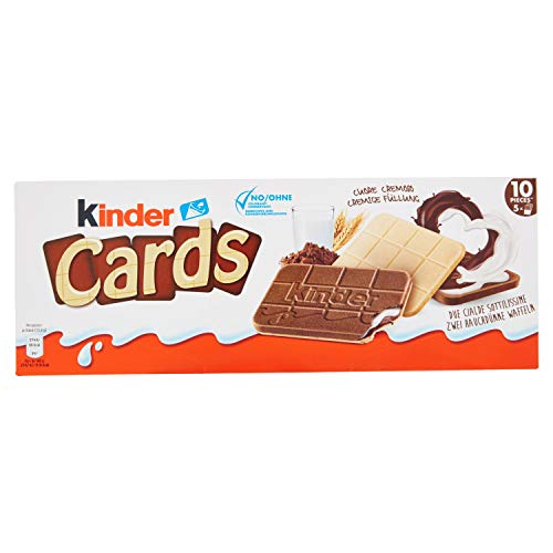 Kinder Cards, confezione da 5 biscotti x 128,6 gr