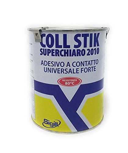 Sigill COLL STIK SUPERCHIARO 2010 - Adesivo a contatto universale forte resistente a 80°C, 400ml