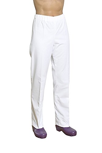 Holtex WBER07 _ 95 pantaloni unisex Bering, twill, bianco, taglia 5