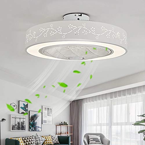Ventilatore da soffitto moderno creatività, semplice lampadario ventilatore lampadario ventilatore LED dimmerabile ultra-silenzioso risparmio energetico classe camera da letto soggiorno decorazione