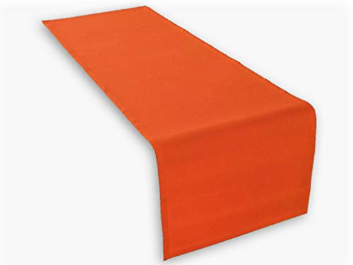 Lemos-Home Runner da Tavolo in Cotone, 45 x 150 mm, Colore: Arancione, 45 x 150 cm