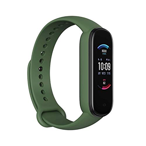 Amazfit Band 5 Smartwatch Tracker Fitness Orologio con Alexa Integrato Impermeabile 5 ATM di 15 Giorni Contapassi, Monitoraggio Frequenza Cardiaca del Sonno e della Salute per Sport Uomo Donna - Verde