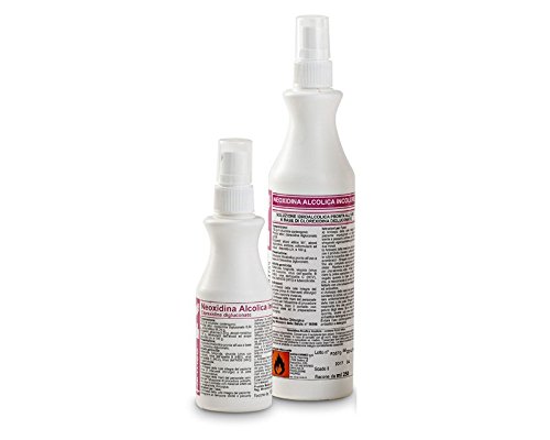 Neoxidina alcolica e incolore 250 ml spray disinfettante a base di clorexidina (0,5%)