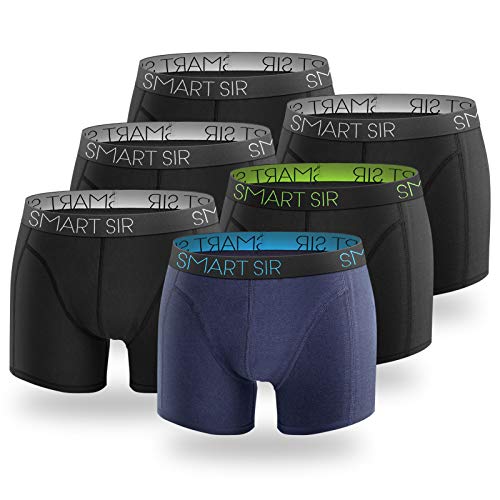 Boxer Uomo Cotone Pacco da 3/6 Mutande Boxer Aderenti Shorts Intimo Fitted Slip S, M, L,XL, XXL, XXXL