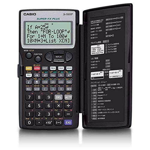 CASIO FX-5800P calcolatrice scientifica programmabile - Contiene 40 costanti scientifiche, 128 formule integrate