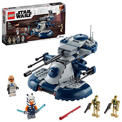LEGO Star Wars Armored Assault Tank (AAT) Giocattolo Ahsoka Tano e Il Suo Clone Trooper, Set di Costruzioni, 75283