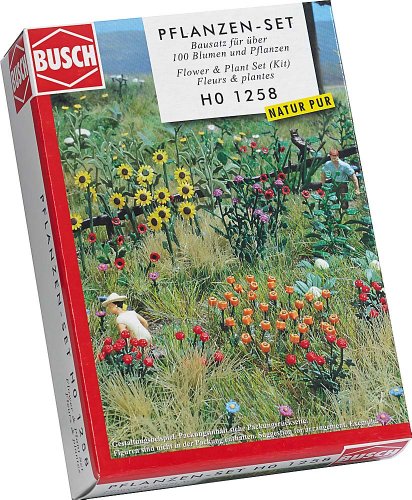 Busch Ambiente - BUE1258 - Model Railway - Assortiti Fiori e Piante