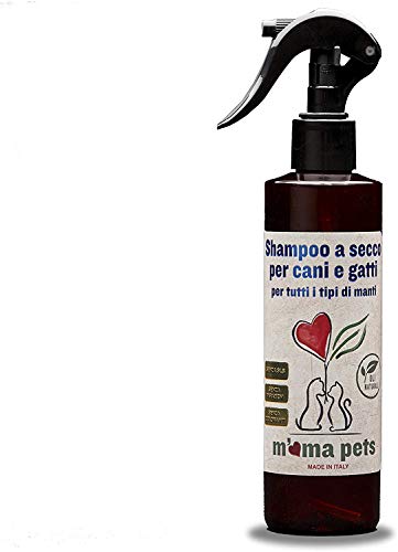 m'ma pets M'Ma Shampoo a Secco per Cani e Gatti, 250 ml
