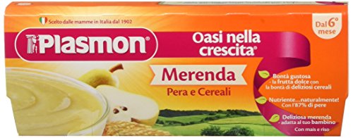 Plasmon Merenda Pera e Cereali - 24 Vasetti da 120 gr