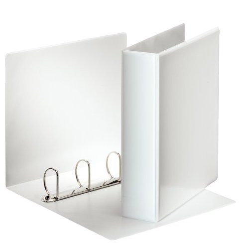 ESSELTE ESSENTIALS panorama binder personalizzabile ad anelli 4-50-D - f.to 22 x 30 cm - Bianco - 49705