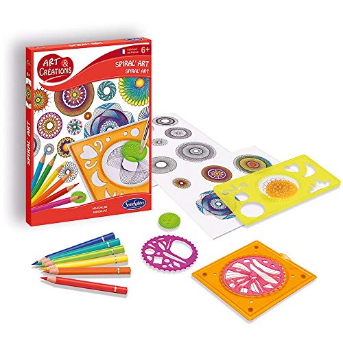 Sentosphere- Art & Creations Set Creativo a Spirale, Mandala, per Bambini, Multicolore, 02081