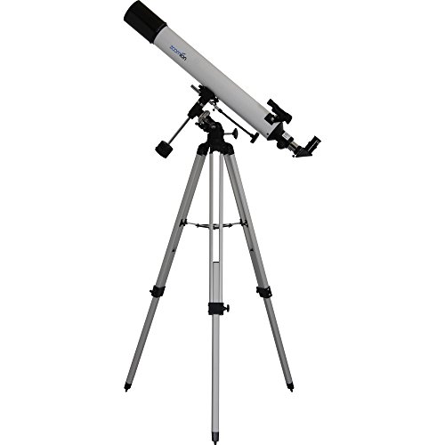 Zoomion Apollo 80/900 EQ Telescopio per Bambini e Principianti in Astronomia - Set di telescopi a rifrazione con treppiede, oculari, mirino