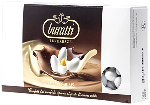 Buratti Confetti con Ripieno al Gusto di Creme Miste, Tenerezze Misto Creme - 1000 g