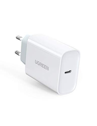 UGREEN Caricabatterie MacBook Air Caricatore USB C 30W Power Delivery PD Quick Charge 3.0 Compatible with iPad PRO iPad Air 2019 iPhone 11 PRO Max XS Max, Xiaomi Mi 9 9T Samsung S20 Huawei P30