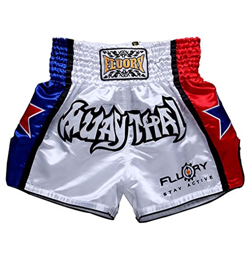 FLUORY Pantaloncini Muay Thai, MMA Pantaloncini Abbigliamento Training Cage Fighting Grappling Arti Marziali Kickboxing Pantaloncini Abbigliamento