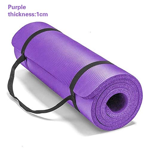 CXZC Tappetino Yoga, Tappetino Antiscivolo, Tappetino da Allenamento Extra Spesso per Yoga, Tappetino per Pilates Fitness ad Alta densità con Tracolla, 183 x 61 x 1 cm