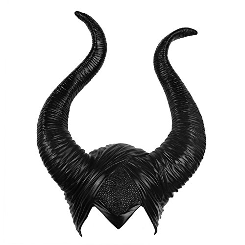 BIEE Halloween Latex Maleficent Hat Horns Evil Queen Custume Cosplay copricapo