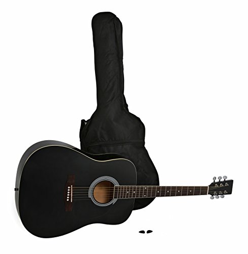 Navarra NV31 - Chitarra acustica tipo western, colore nero