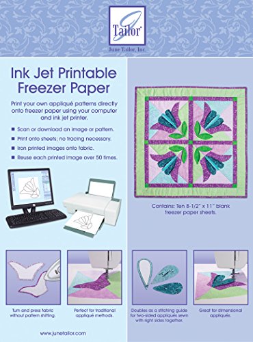 Giugno Tailor Inkjet Printable Freezer Paper 8,5 Pollici da 11 Pollici (Confezione da 10)