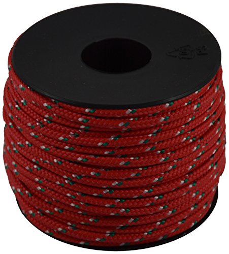 Corderie Italiane 006038429 Cordino Colorato Hobby Fantasy, Rosso, 2 mm, 50 m