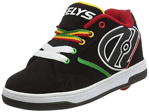 HeelysPropel 2.0 770603 - Sneakers Ragazzi, Multicolore (Black/Reggae), 24 EU
