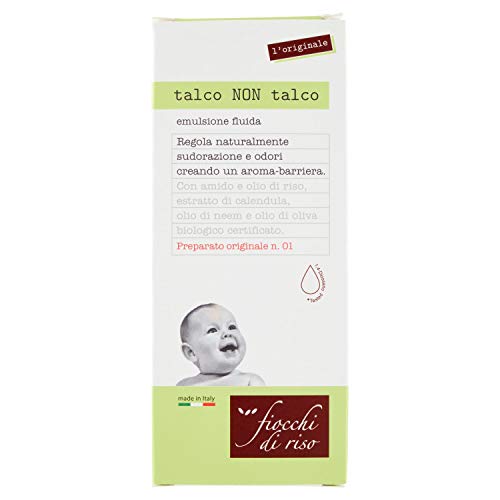 Fiocchi di Riso Talco Non Talco, Emulsione fluida, 120 ml