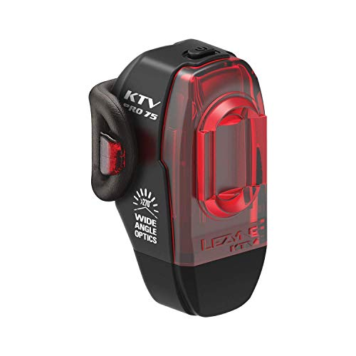 Lezyne Ktv Pro - Illuminazione posteriore per bicicletta/vtt, LED ricaricabile USB, unisex, per adulti, nero, taglia unica