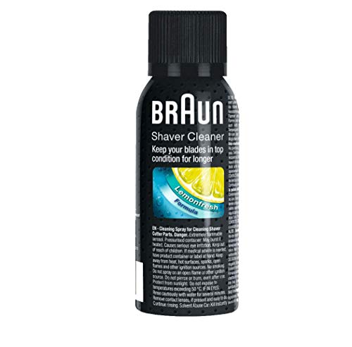 Braun Spray di Pulizia per Rasoio da Barba Elettrico, 100 ml