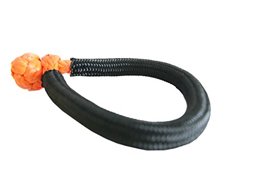 12 mm * 150 mm Soft Shackles, ATV Winch Shackle for Off Road, Synthetic Shackle Orange (arancione)