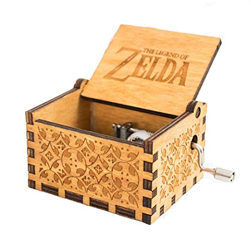 Evelure Carillon Zelda, Scatole Musicali in Legno Intagliate a Mano e Intagliate a Mano Creativi I Migliori Regali (Wood)