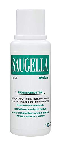 Saugella, Protezione Attiva, Detergente per L'igiene Intima, a Base di Thymus Vulgaris, 250 ml