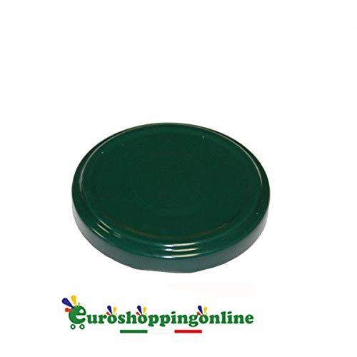 Euroshoppingonline 100 Tappi Verde 43 mm Capsule per barattoli barattolini monoporzione in Vetro 30 40 ml